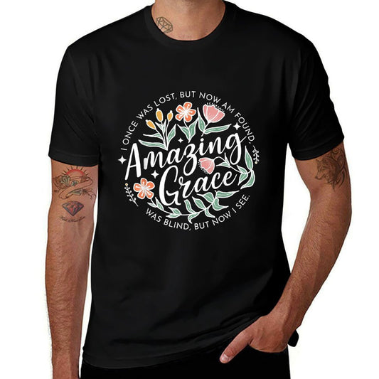 I Once Was Lost But Now I'm Found Amazing Grace  Stretchy T-Shirt