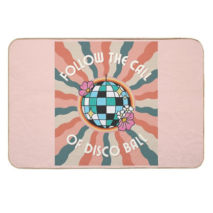 Fallow The Call Of Disco Ball For Retro Disco Lovers And 70s Groovy As A Retro Disco  Pet-Safe Bath Mat
