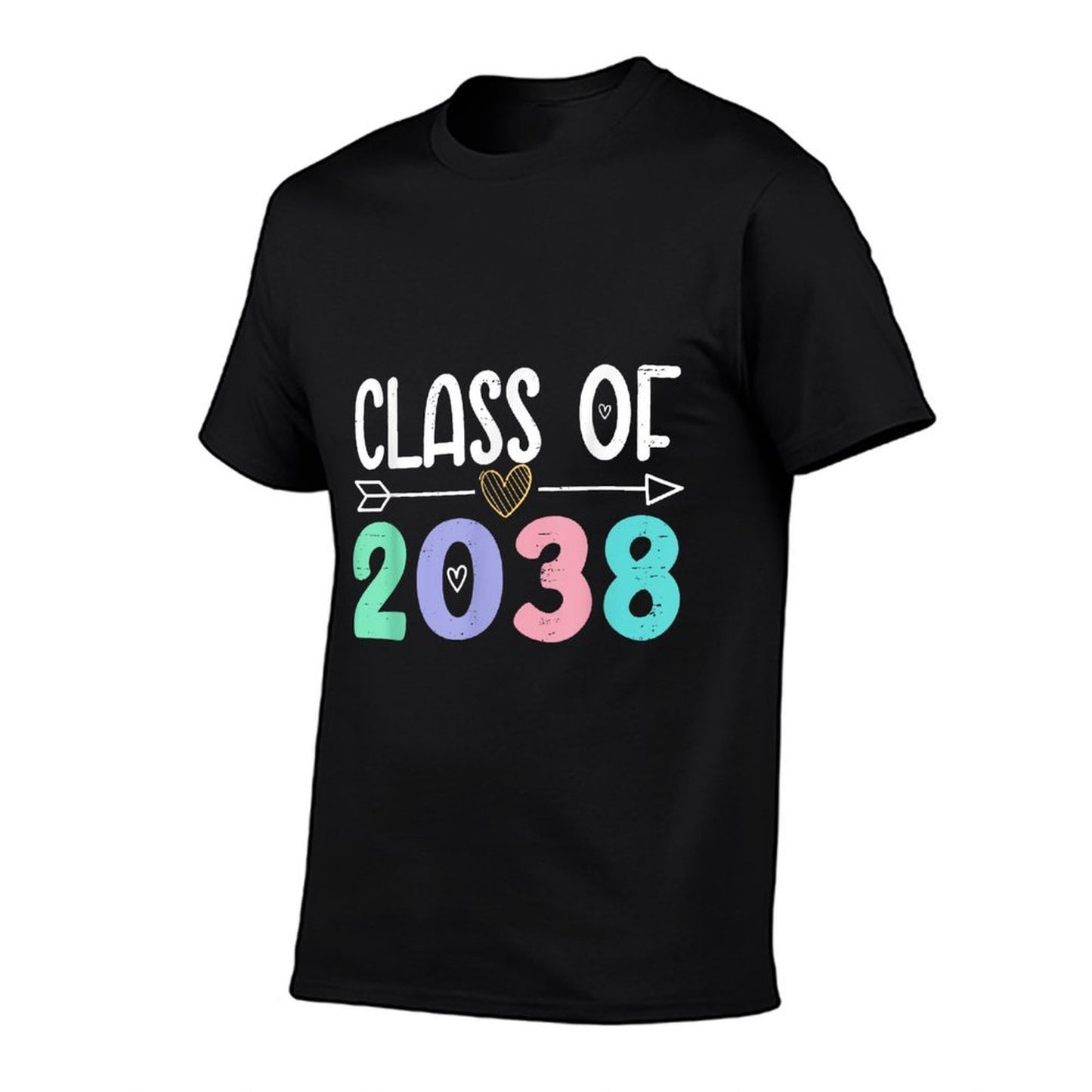 Class of 2038 Grow With Me Back To School Graduation  Tagless Design T-Shirt