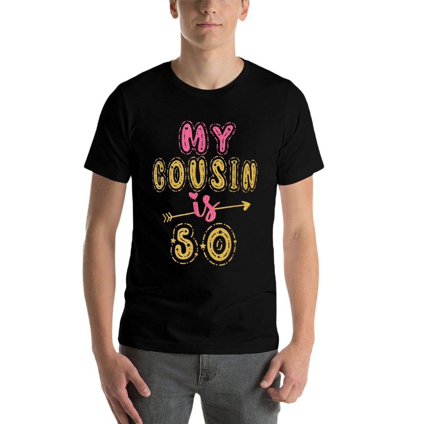 My Cousin Is 50 Years Old 50th Birthday Idea Matching  Cotton T-Shirt