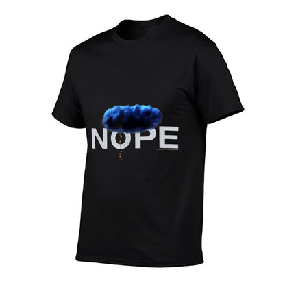 NOPE Blue Cloud Logo  Cotton T-Shirt