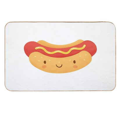Happy Hot Dog  Eco-Friendly Bath Mat