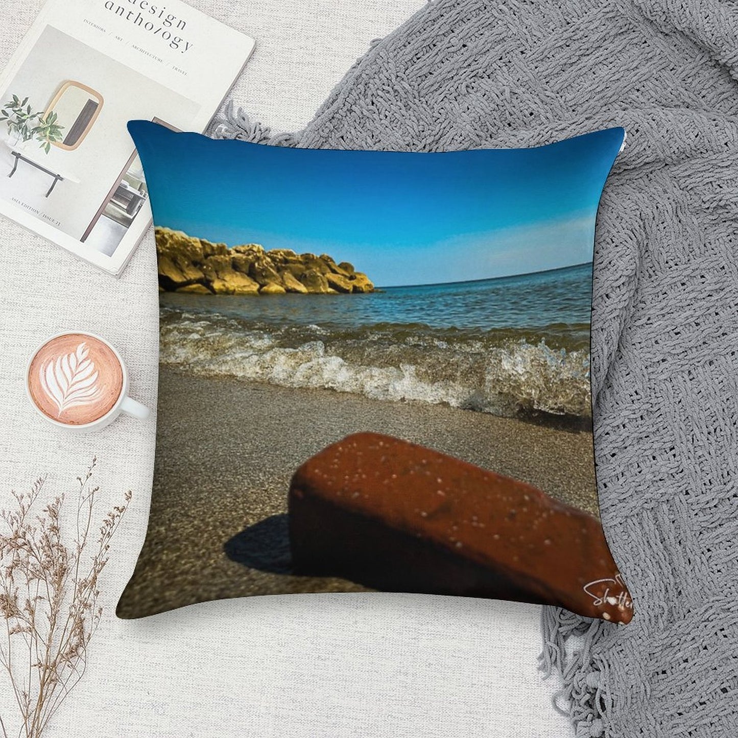 Bricked Soft Warmth Comfort Throw Pillow