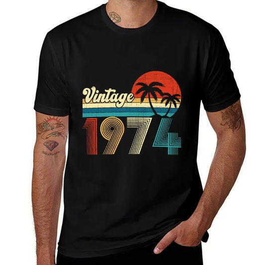 Vintage 1974 Funny 50th Birthday Gifts 50 Years Old Retro Comfortable T-Shirt
