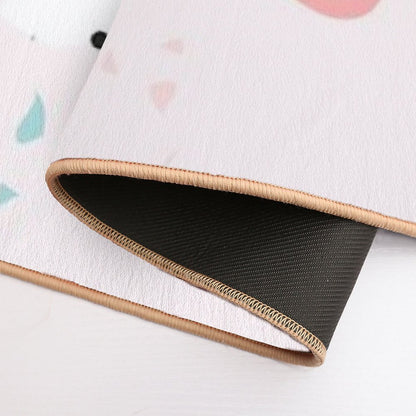 Blue And Pink Print Pattern  Slip-Resistant Bath Mat