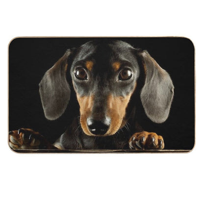 Dachshund Dog Photo Portrait  Toxin-Free Bath Mat