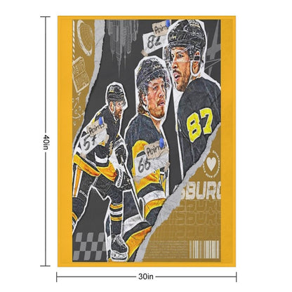 Pittsburgh Team Squad Design 1 Shrink-resistant Throw Blanket