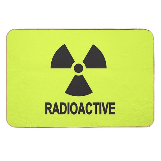 Nuclear Radioactive Sign Funny Partying  Anti-Trip Bath Mat