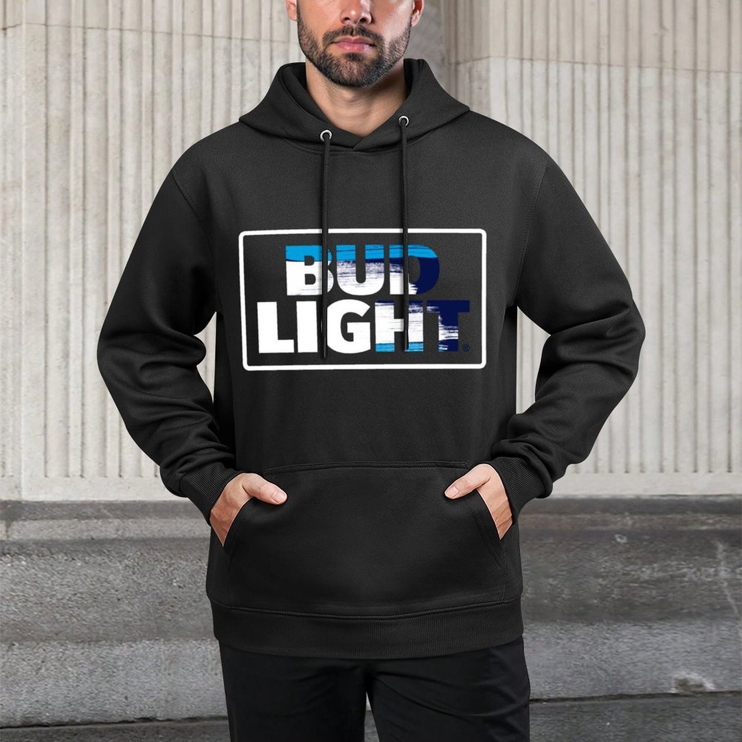 Bud Light Official Logo T-shirt Relaxed Fit Hoodie