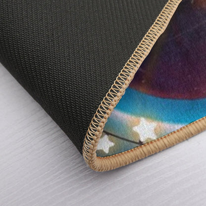 Alien Baby Reaching for Stars  Pet-Safe Bath Mat