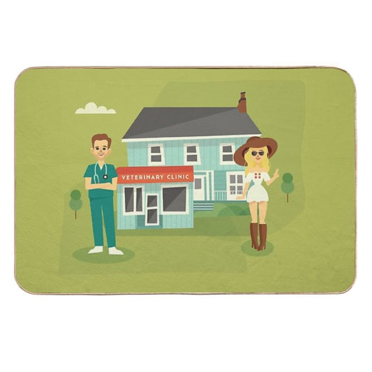 Vet Clinic  Long-Lasting Bath Mat