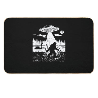 Trend Bigfoot Ufo Abduction Sasquatch Aliens Cryptozoology  Pet-Safe Bath Mat