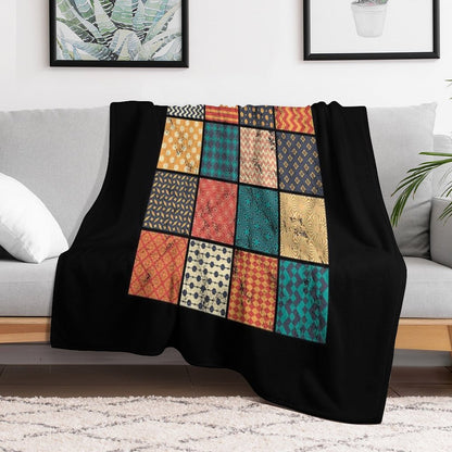 Quilting Quilt Pattern Patchwork Hobby Crafting Gift Thomas Larch Transparent Gift-ready Throw Blanket