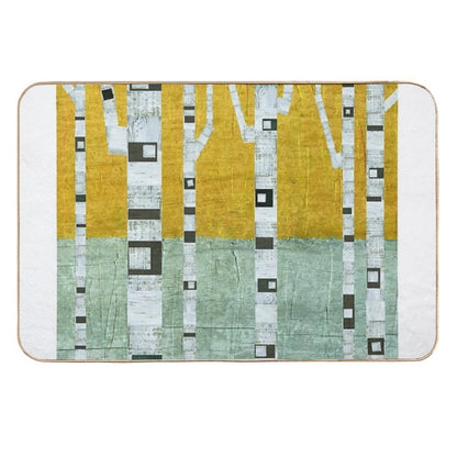 Early Winter Birches  Anti-Trip Bath Mat