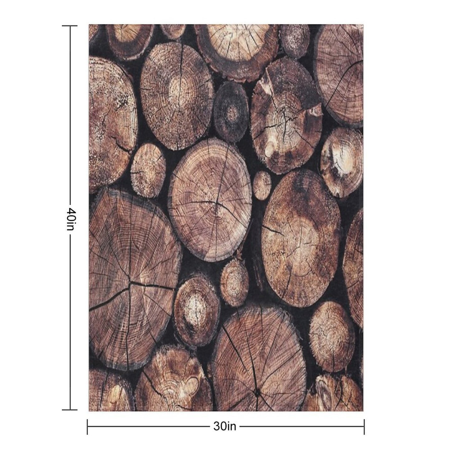 The Wood Holds Many Spirits  Vintage Moody Spiritual Forest Texture Lodge Logs With Cascadia Cabin Tree Souls Travel-friendly Throw Blanket