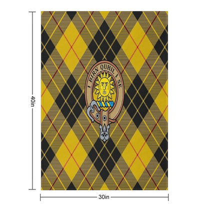 Clan MacLeod of Lewis Crest Compact Throw Blanket