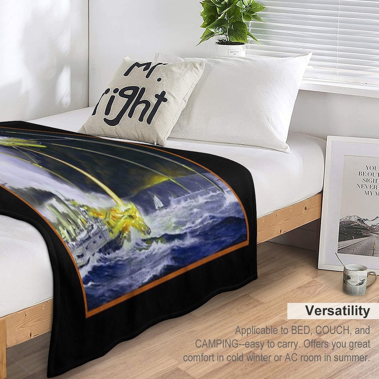 Waynes Well World Wrinkle-free Throw Blanket