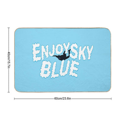 Enjoy Sky Blue Durable Bath Mat