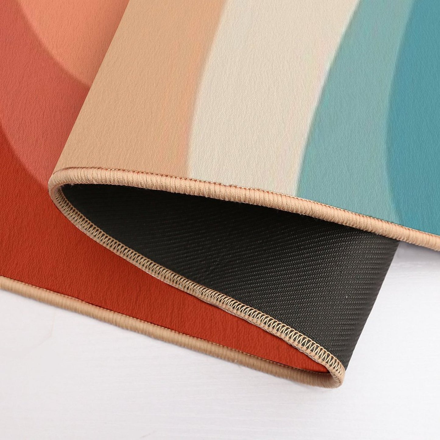 Retro Style Waves  Eco-Friendly Bath Mat