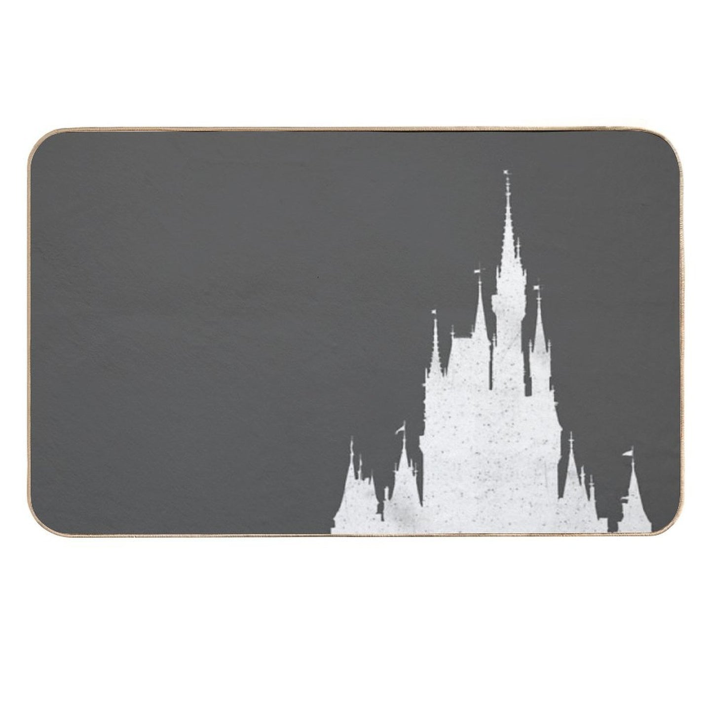 Magic Castle Silhouette Vintage  Odorless Bath Mat