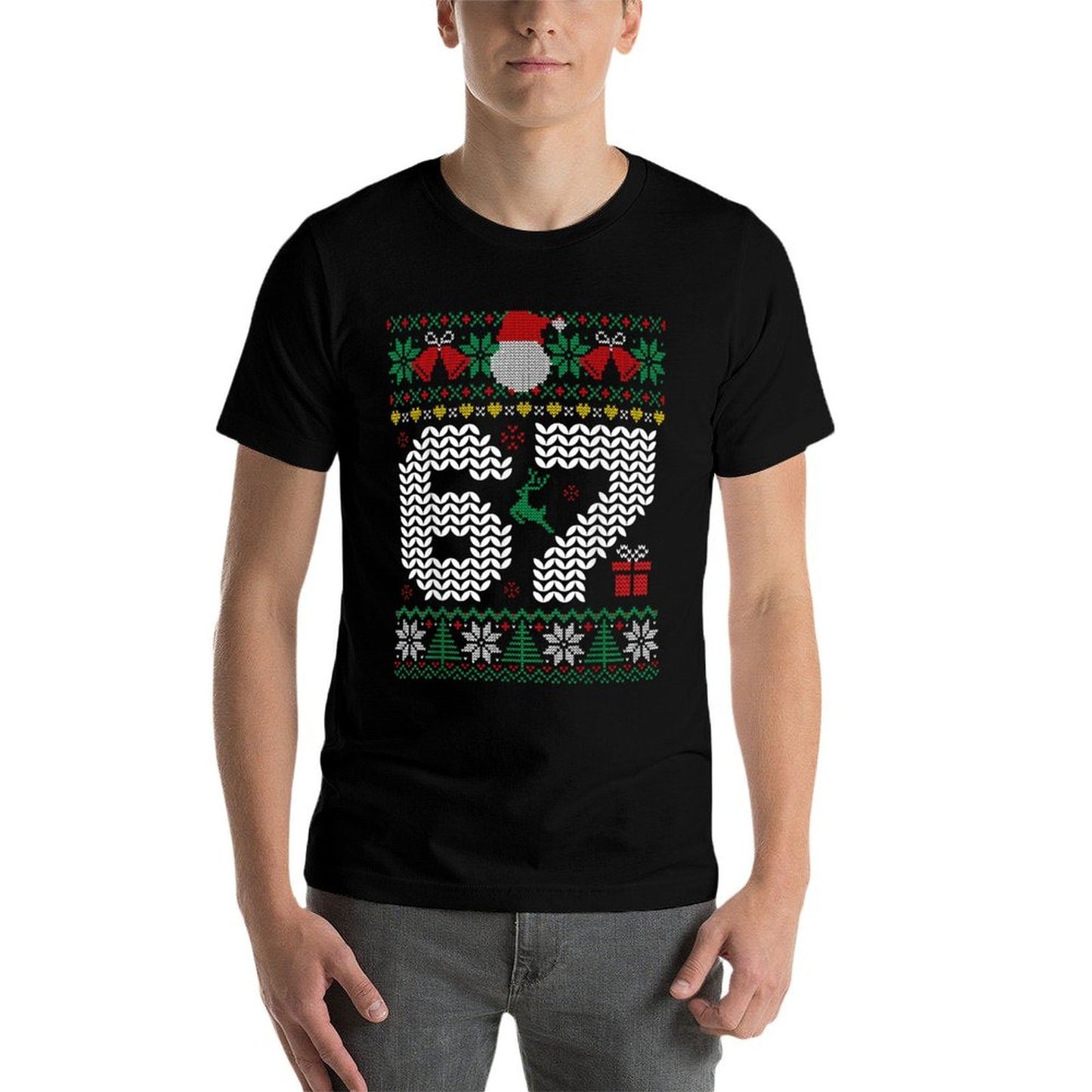 67 6 7 Meme Six Seven Ugly Christmas Gen Z Alpha Slang Funny  High-quality Stitching T-Shirt