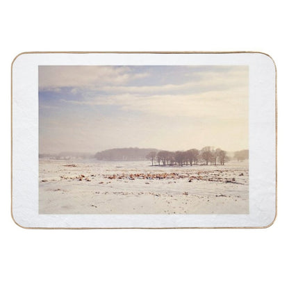 Snowy Valley  Stain-Proof Bath Mat