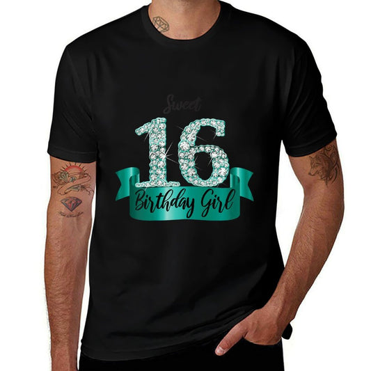 Cute Black Turquoise Sweet 16 Style I 16th Birthday Outfit  Odor-resistant T-Shirt