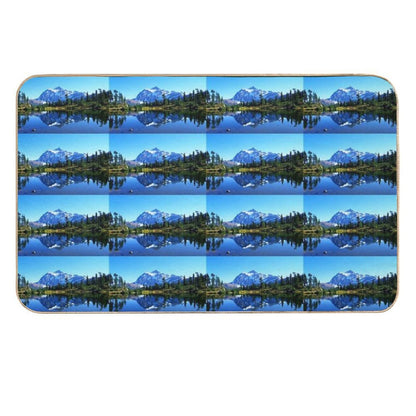 Mount Shuksan And Picture Lake in The Fall  Slip-Resistant Bath Mat