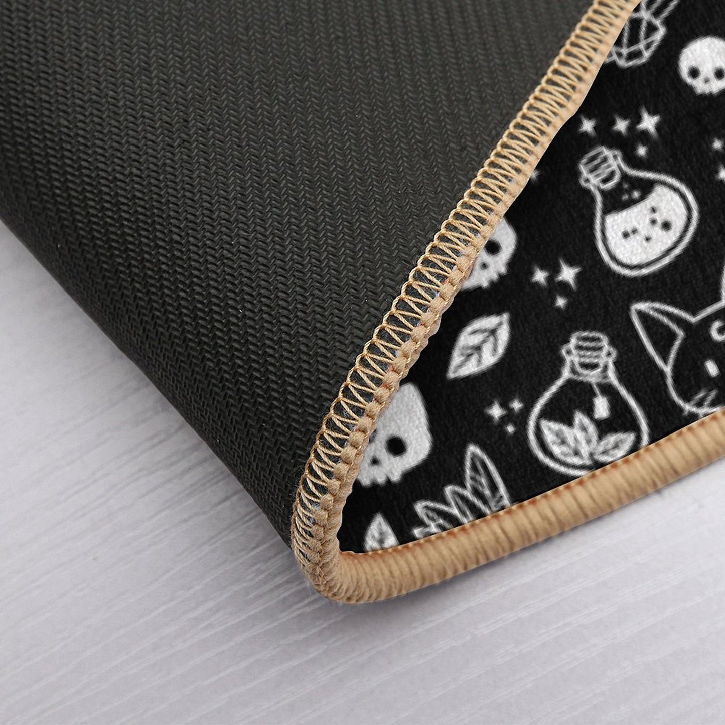 Herb Witch  Black And White  Nikury Durable Bath Mat