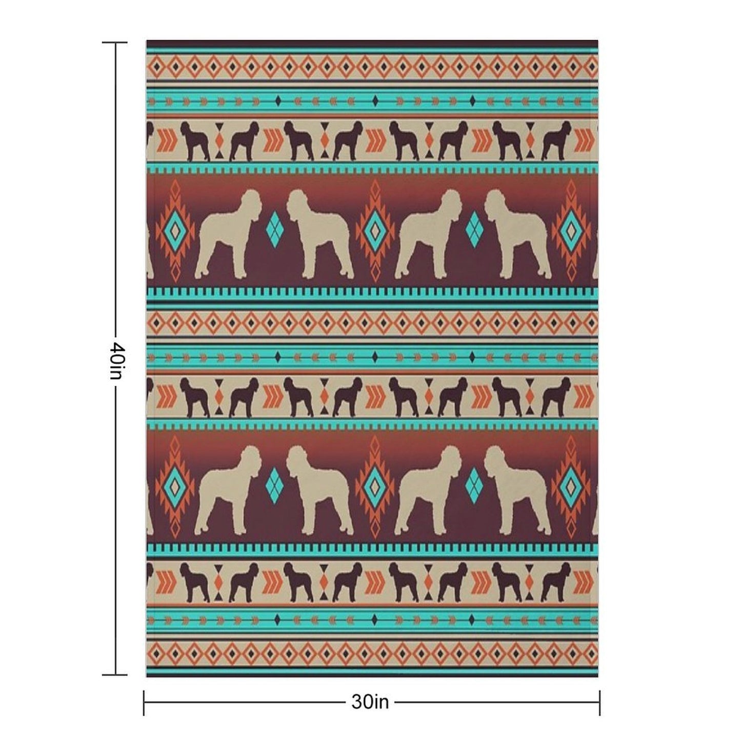 Boho Dogs  Lagotto Romagnolo Sunset Velvety-soft Throw Blanket