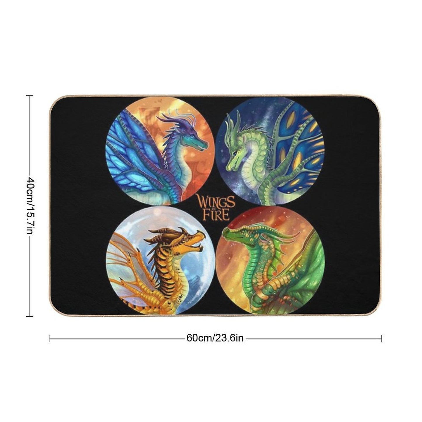 Wings of Fire - Heroes of The Lost Continent  Absorbent Bath Mat