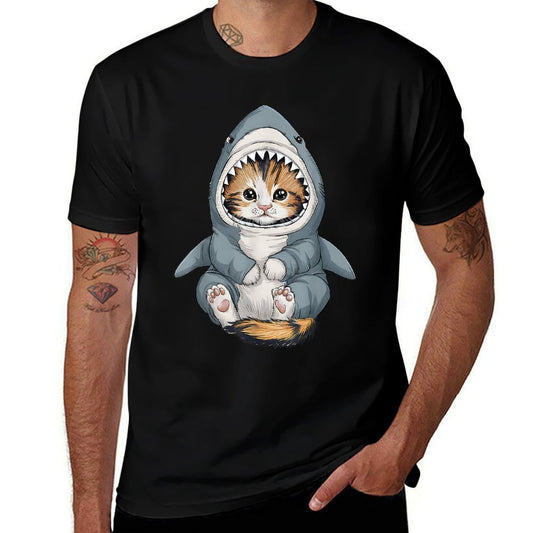 Cute Kitten in A Shark Costume Kitty My Cat Is A Shark  Soft T-Shirt