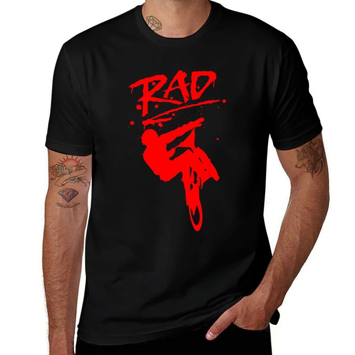RAD Radical BMX Bike Redesign Graffiti Gnarly Retro Awesome  Lightweight T-Shirt