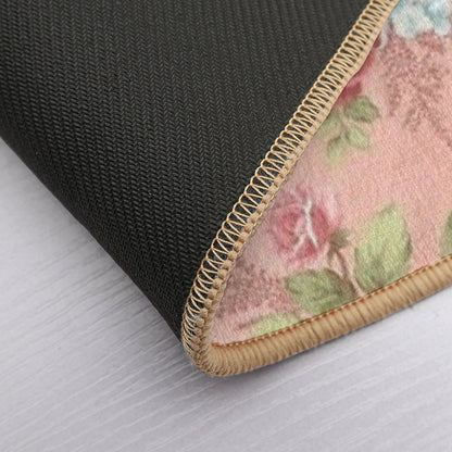Shabby Chic Pink  Easy Maintenance Bath Mat