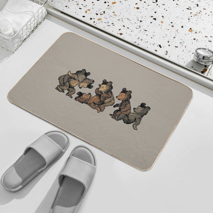 Cubs Playing  Anti-Trip Bath Mat