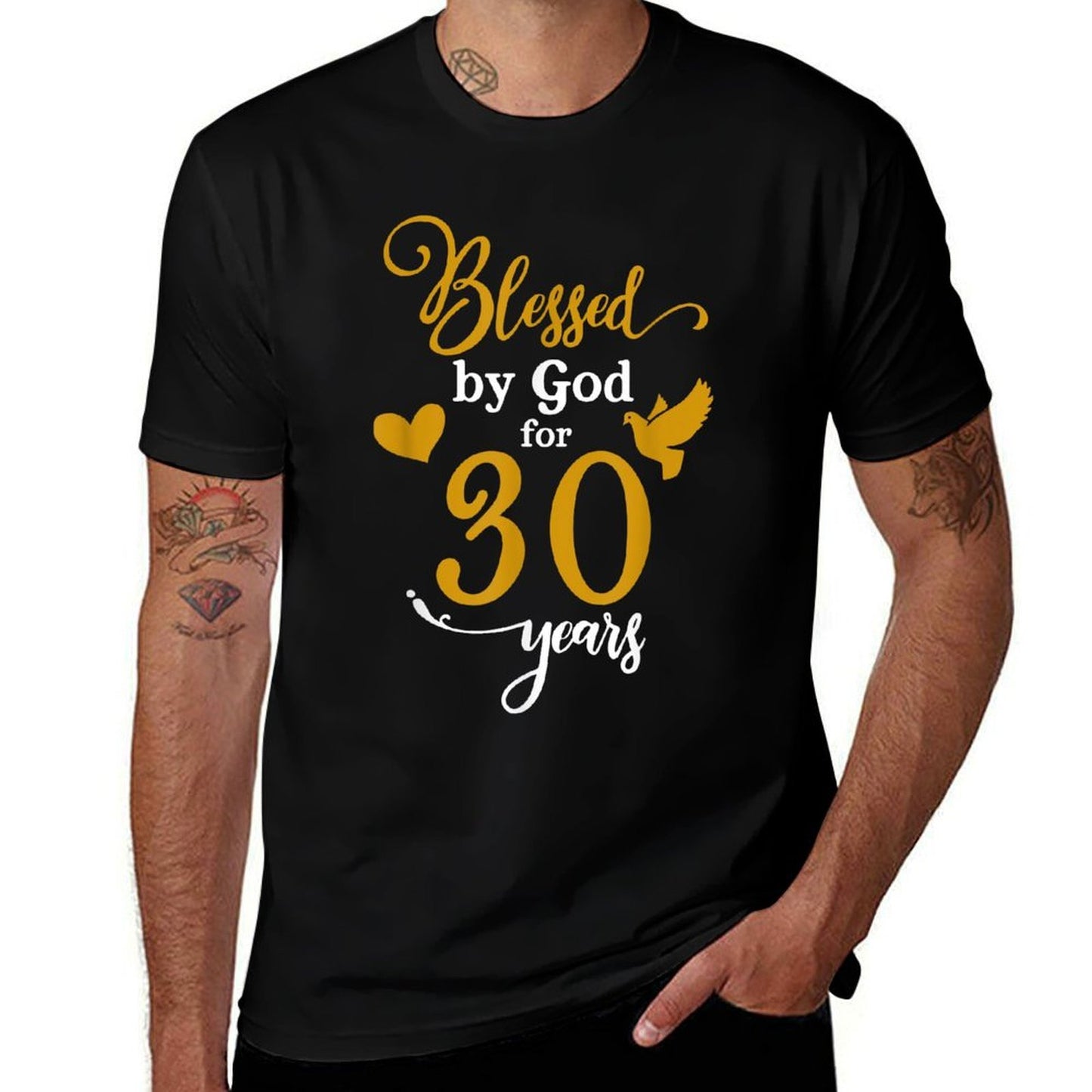 Blessed By God For 30 Years, 30th Birthday  Durable T-Shirt