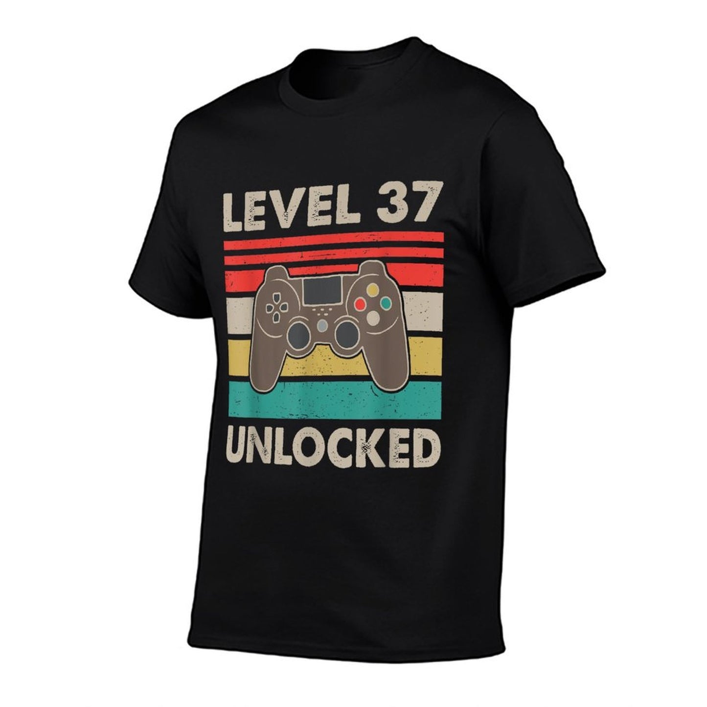 Level 37 Unlocked - Retro Vintage Funny 37th Birthday Gamer  Graphic-printed T-Shirt