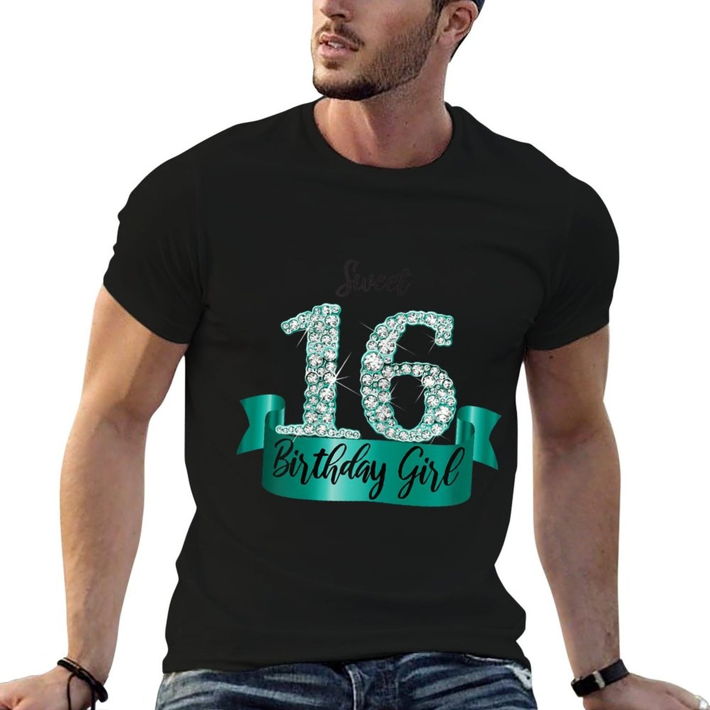 Cute Black Turquoise Sweet 16 Style I 16th Birthday Outfit  Odor-resistant T-Shirt