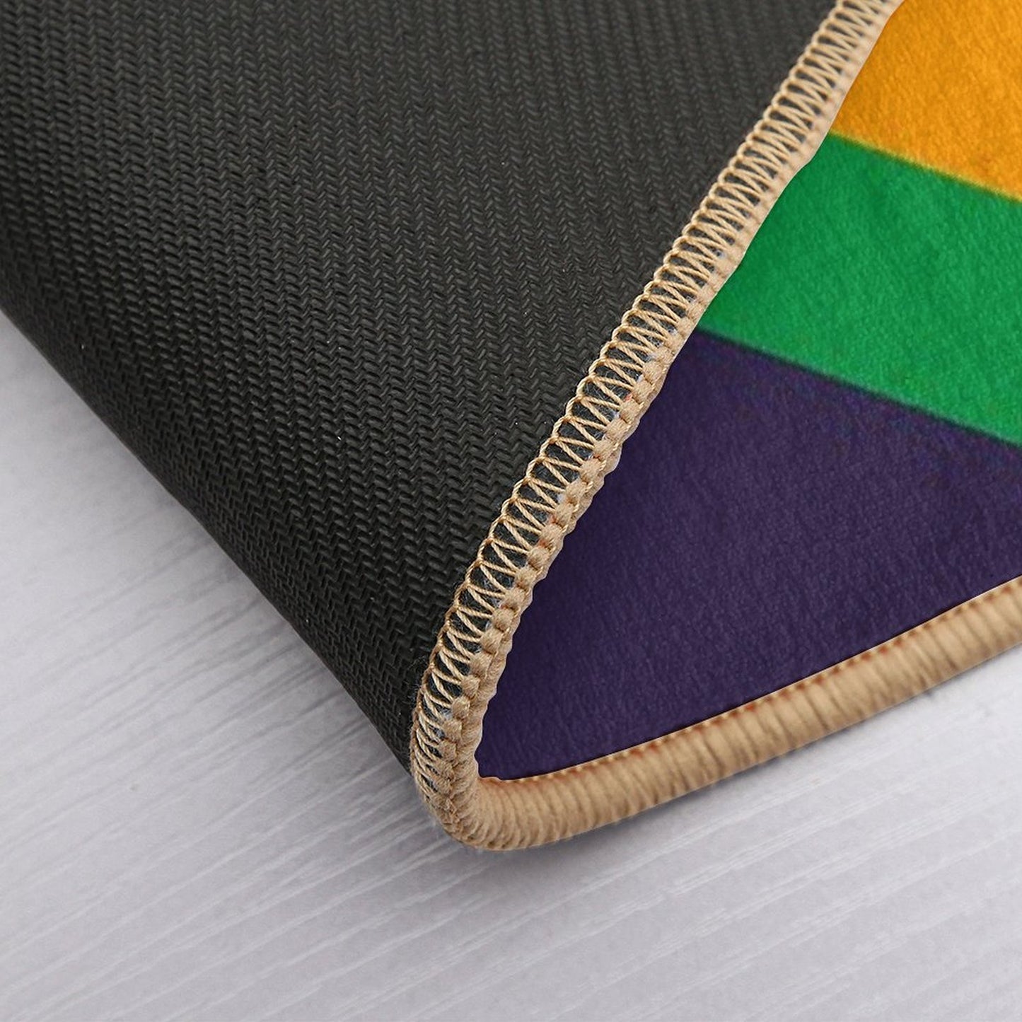 Rainbow Dance Typography  Eco-Friendly Bath Mat