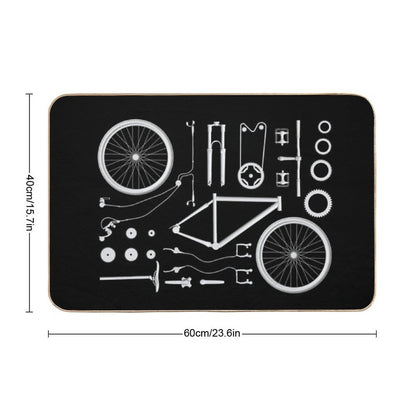 Bike Exploded  Toxin-Free Bath Mat