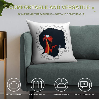 He Did It Soft Anti-Pilling Throw Pillow