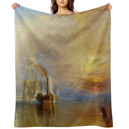 The Fighting Temeraire by J. M. W. Turner Compact Throw Blanket