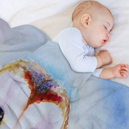 Barn Owl Durable Throw Blanket