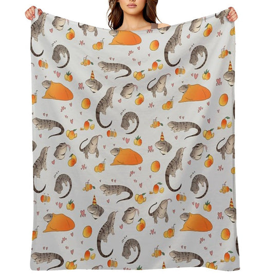 Tegus And Mangoes Easy Care Throw Blanket