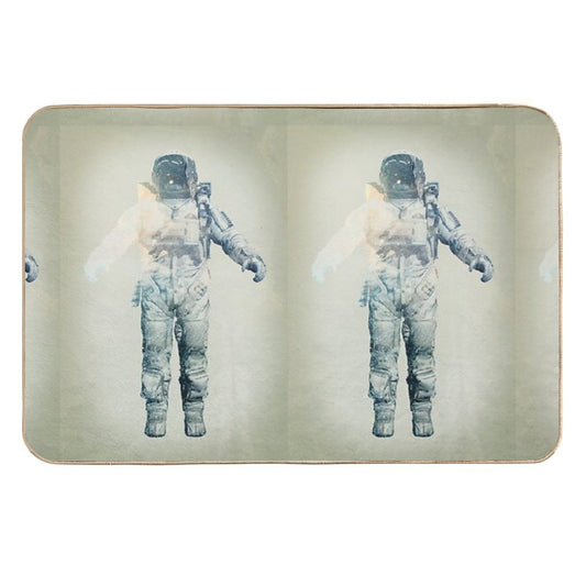 Astroscape - Astronaut Double Exposure  Toxin-Free Bath Mat