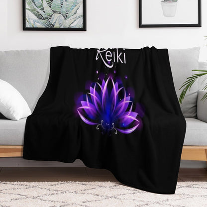 Reiki, Reiki Gifts, Reiki Shirt, Reiki Dress, Reiki Apron, Reiki Journal, Mind And Sprit, Meditation Versatility Throw Blanket