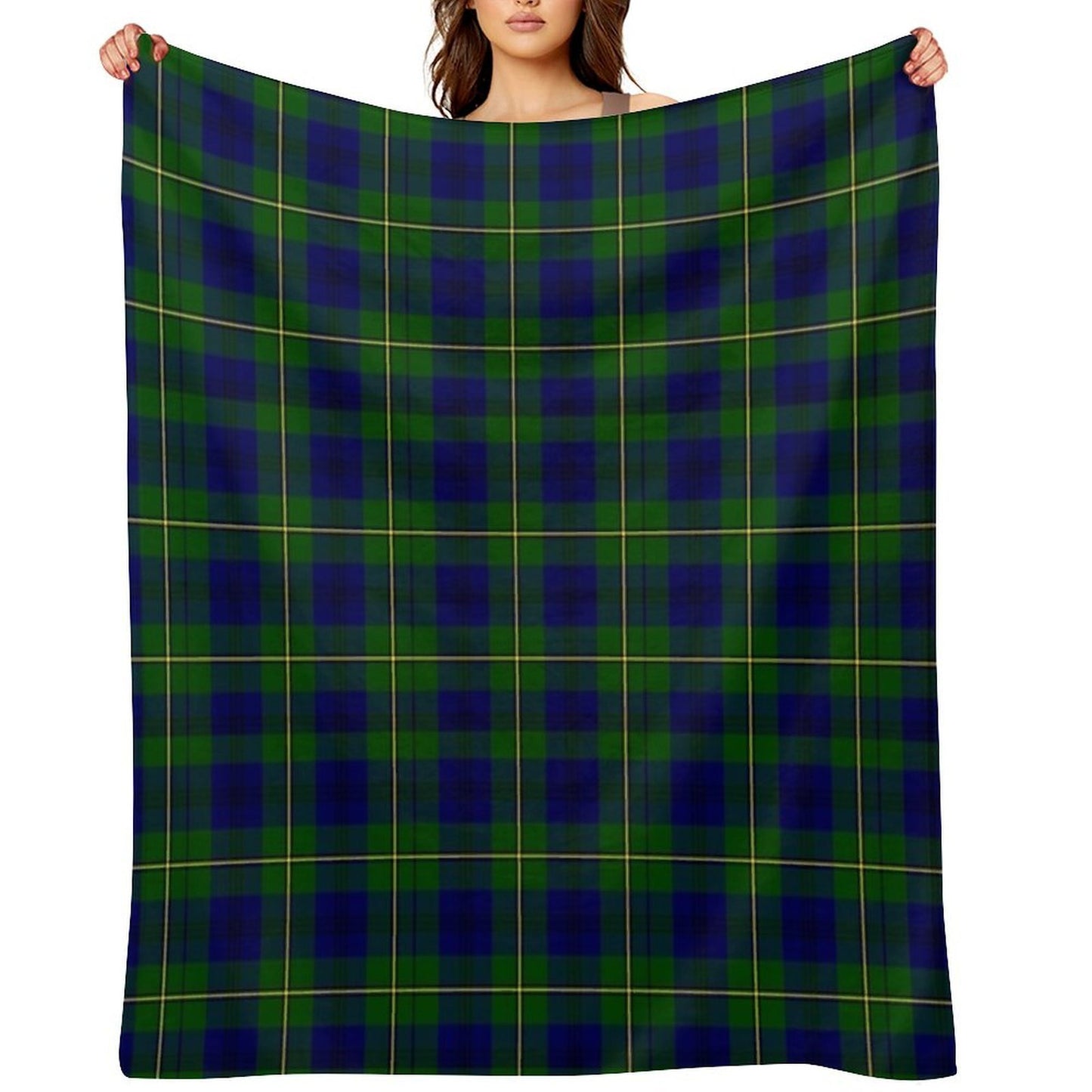 Clan Johnston Tartan Velvety-soft Throw Blanket