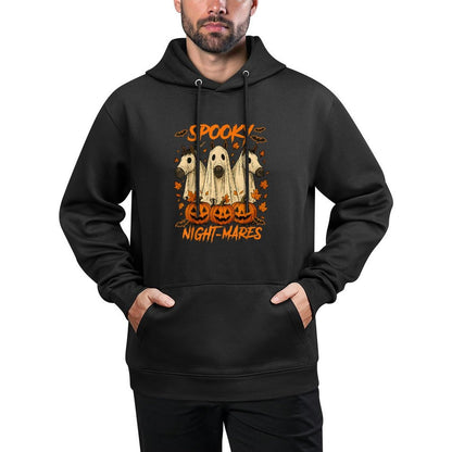 Halloween Vibes Horse Lover Boo Ghost Spooky Night-mares Unisex Design Hoodie