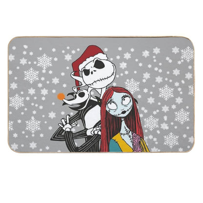 Jack Skellington, Zero And Sally - The Nightmare Before Christmas  Slip-Resistant Bath Mat