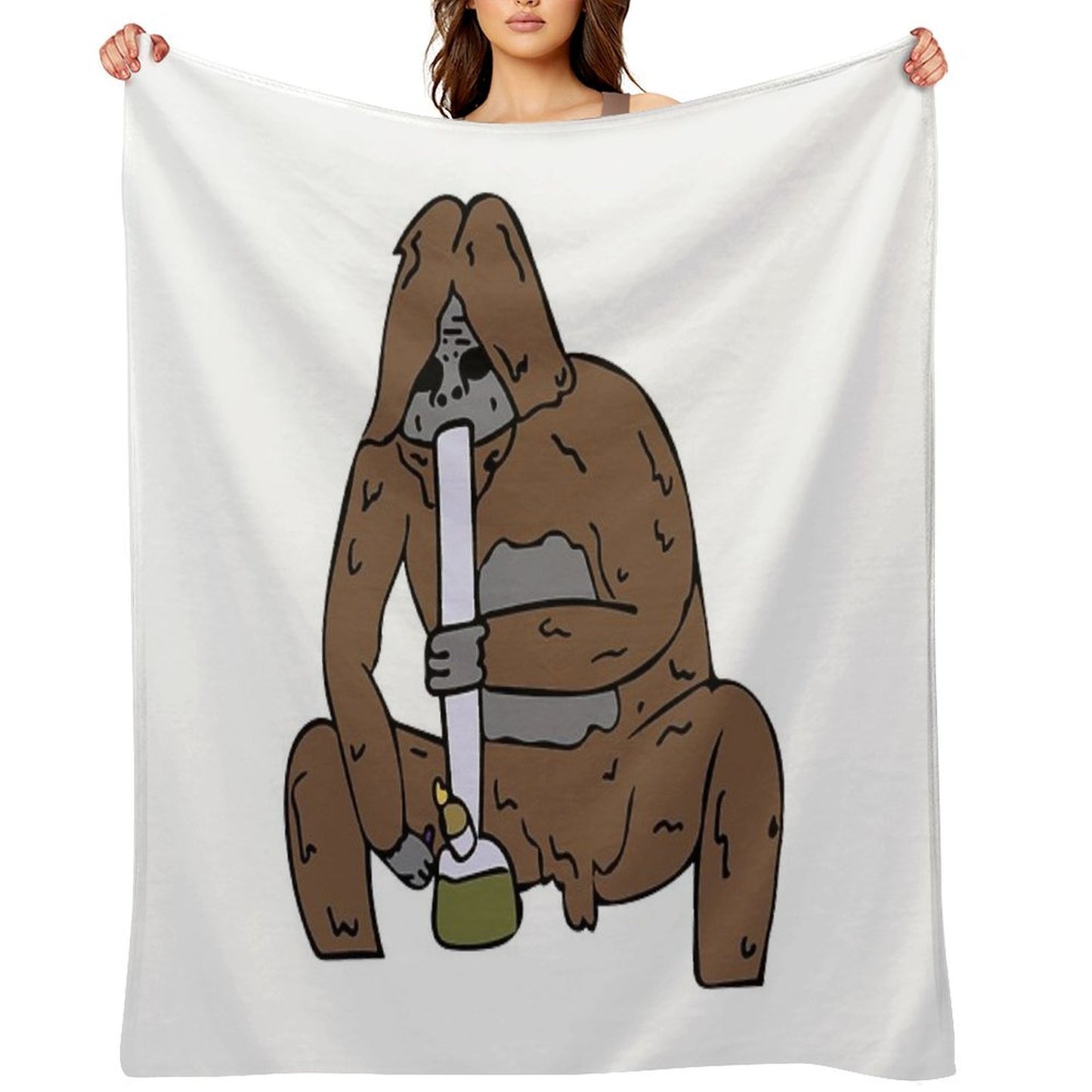 Sassy The Druggo Travel-friendly Throw Blanket